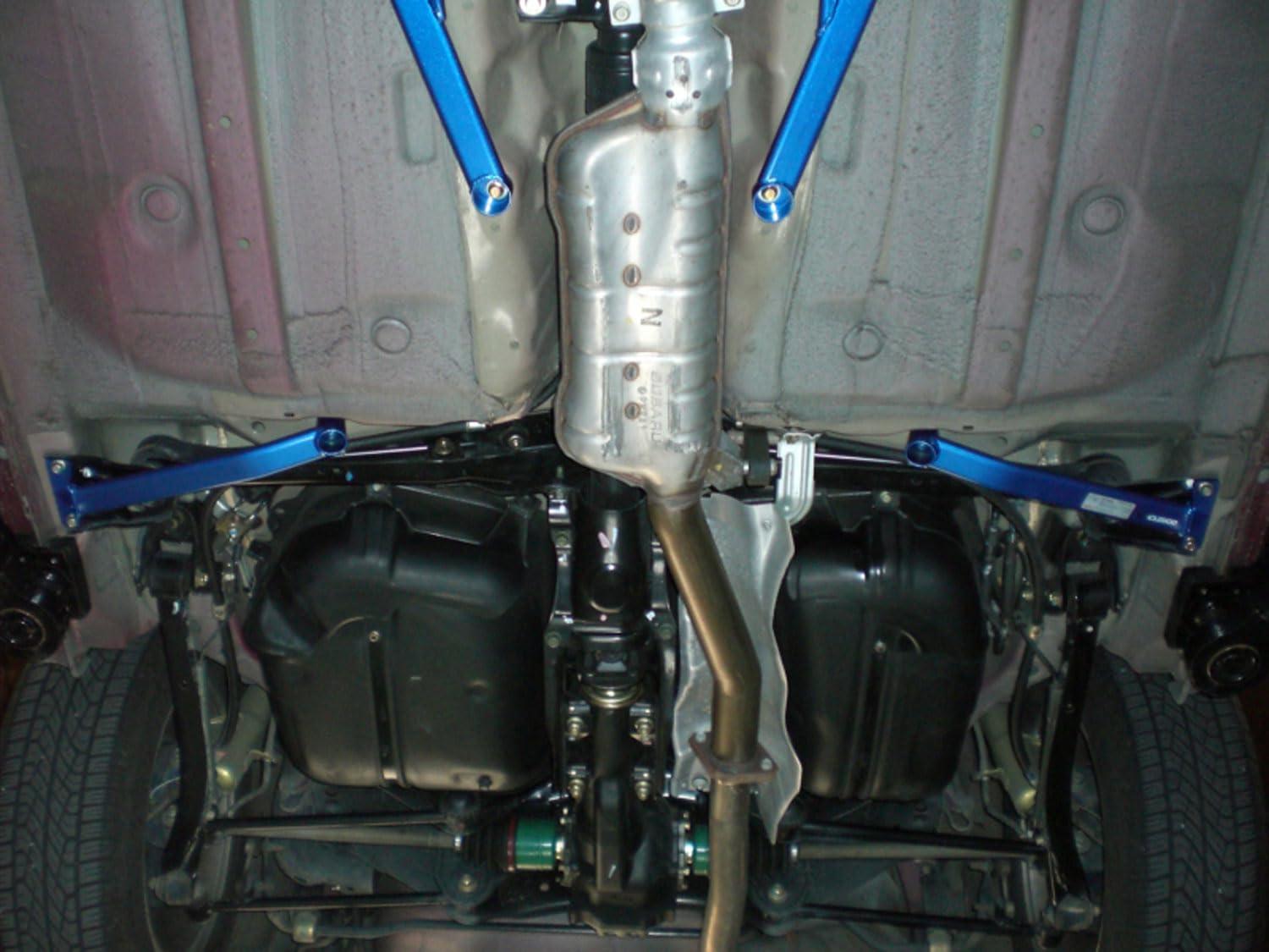 Power Brace Rear Under Cusco 672 492 R Subaru Impreza All 2001-2007