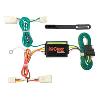 CURT 56223 Custom Vehicle-Side 4-Pin Trailer Wiring Harness, Fits Select Mitsubishi Mirage, G4 Black