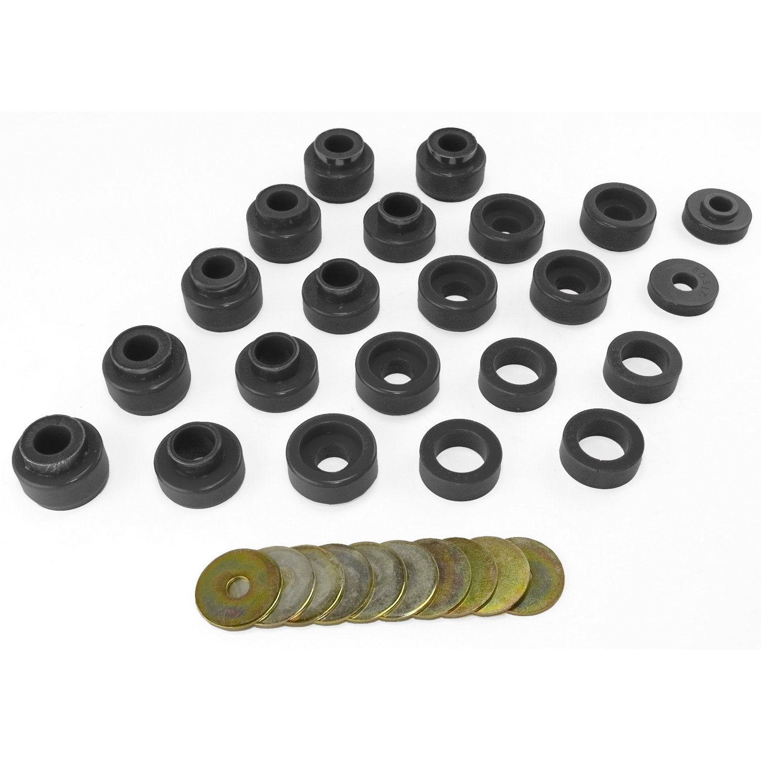 Body Mount Kit, Rugged Ridge Black | 1-105BL | Fits 1987-1995 Jeep Wrangler YJ