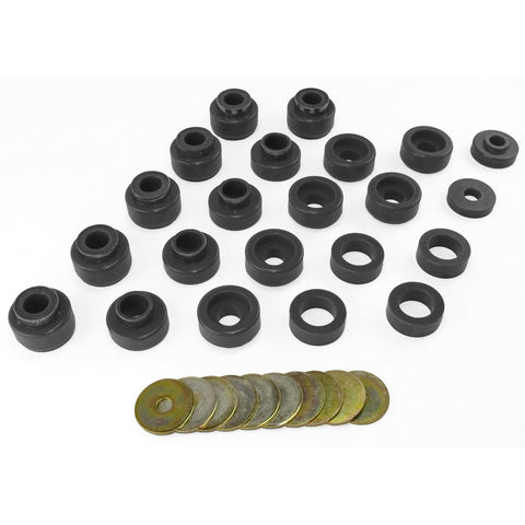 Body Mount Kit, Rugged Ridge Black | 1-105BL | Fits 1987-1995 Jeep Wrangler YJ