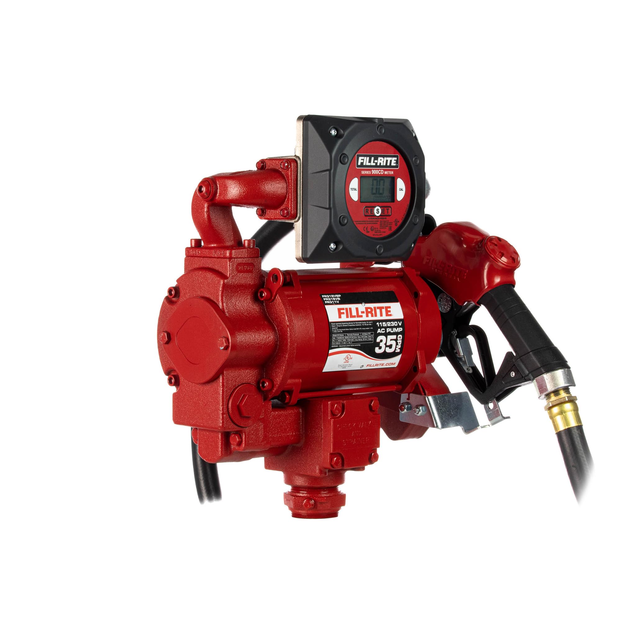 Fill-Rite 35 GPM FR319VB Fuel Transfer Pump w/Digital Meter Package 115V/230V (No Pulser)