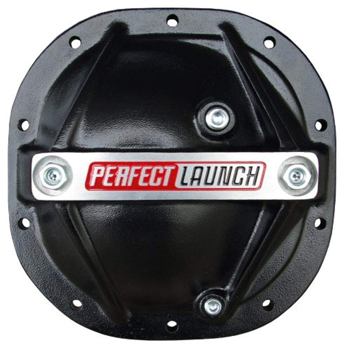 Proform Black Aluminum 69501 Differential Cover with Perfect Launch Logo and 8.8" Bearing Cap Stabilizer Bolts for Ford