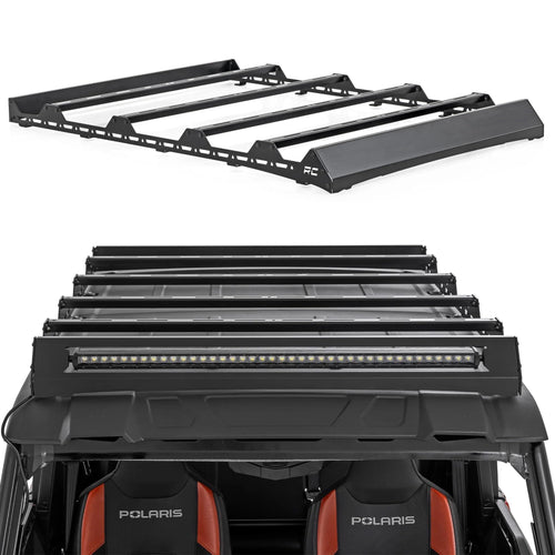 Rough Country Roof Rack for 2024+ Polaris Xpedition ADV 5 with 40" 200W LED Spot Beam - Modular UTV Roof Cargo Rack with Rugged, Trail-Ready Design