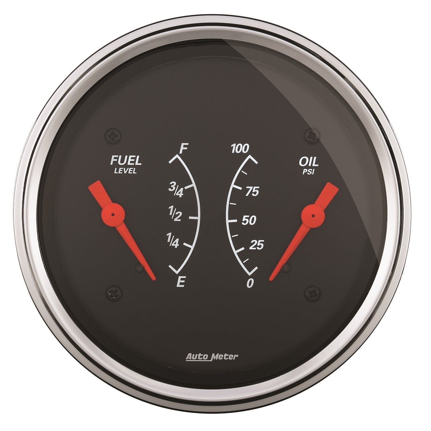 Auto Meter Designer Black 1413 Oil/Fuel Dual Gauge