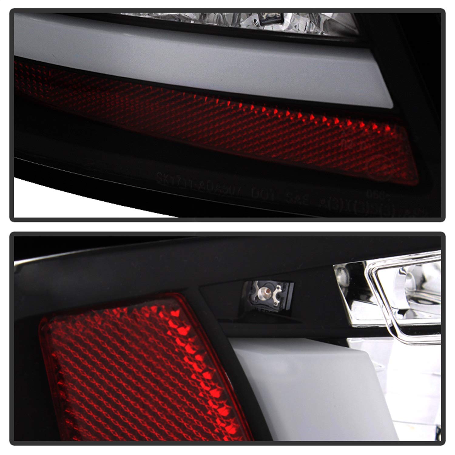 Audi A5 08-12 Spyder 5082275 LED Tail Lights - Incandescent Model Only (Not Compatible With LED Model) - Black