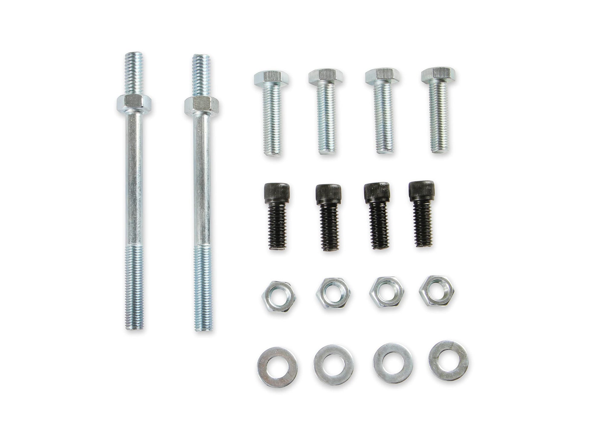 Carburetor Adapter Kit Mr. Gasket 4Bbl To 4Bbl, Silver