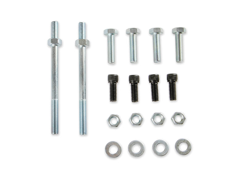 Carburetor Adapter Kit Mr. Gasket 4Bbl To 4Bbl, Silver