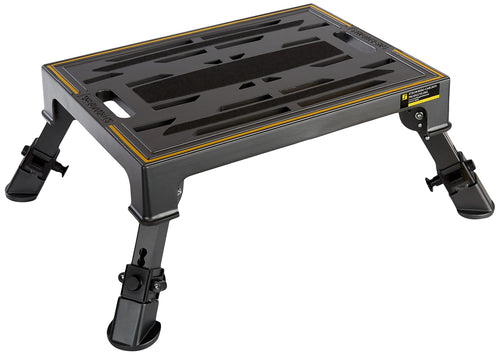 Adjustable Stromberg Carlson 19″ x 14″ RV Platform Step, Heavy Duty Cast Aluminum, Portable Step Stool for Travel Trailers, Trucks, Adjusts 7-3/16″ to 8-9/16″, 1000 lbs Capacity, Rubber Feet
