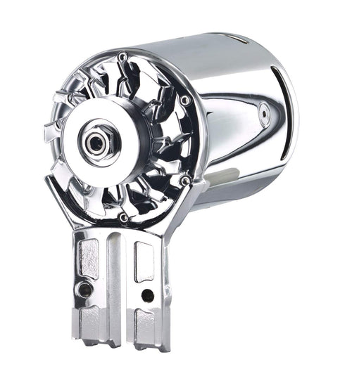 Chrome Powermaster 182011 Alternator (PowerGEN Flat Head Front Mating '39-'48 90A 12V)