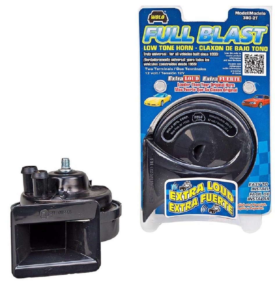 Full Blast Horn Wolo (380-2T) - 12 Volt, Low Tone