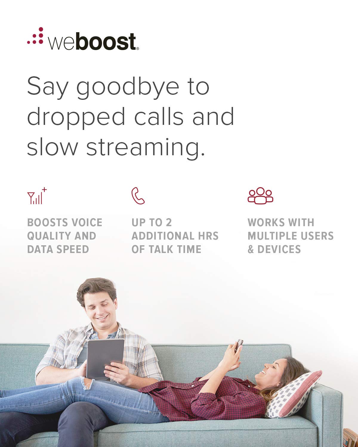 weBoost Home Complete Installed - Cell Phone Signal Booster Kit | Boosts 4G LTE & 5G for Entire Home | All U.S. Carriers - Verizon, AT&T, T-Mobile & more | Made in the U.S. | FCC Approved (mod. 47444)