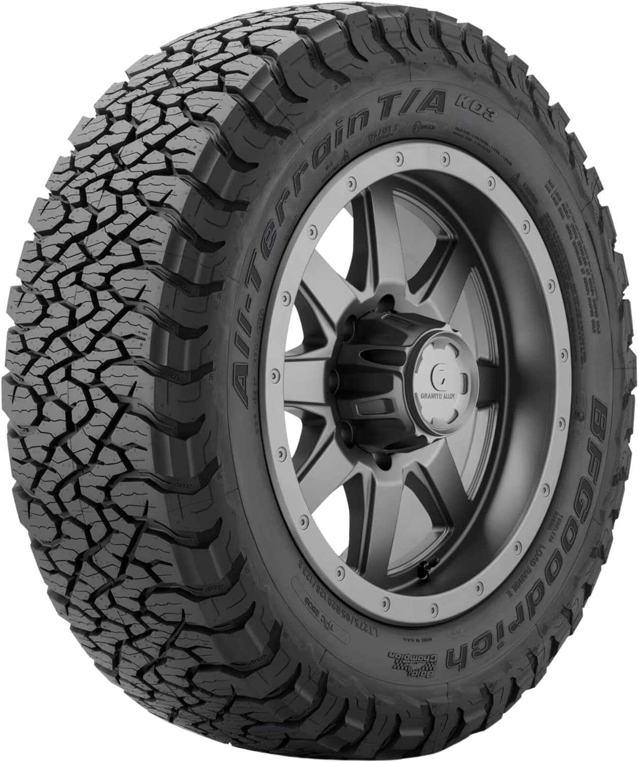 All-Terrain BFGoodrich T/A KO3 Tire for Light Trucks, SUVs, and Crossovers, LT305/65R18/F 128S