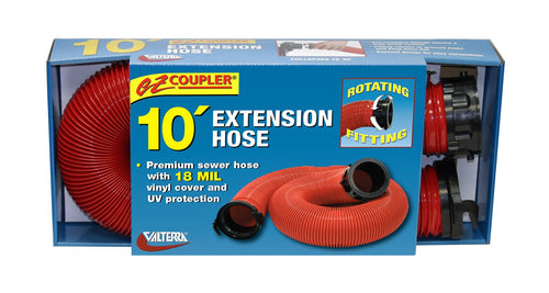 EZ Coupler Valterra 10' RV Extension Hose, Red