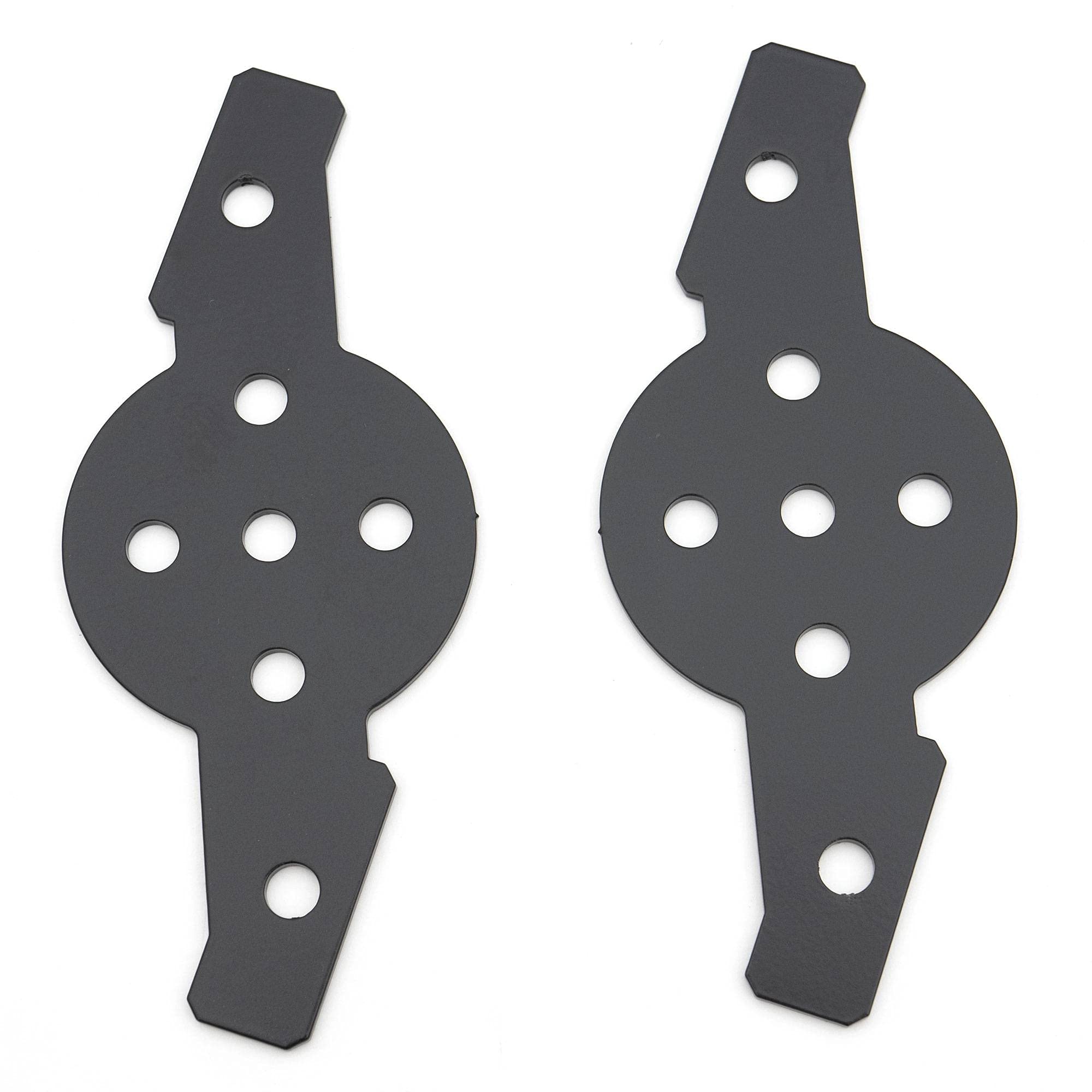 Hood Hinge Adapter Plate ZROADZ to mount (4) 3 Inch LED Pod Lights to Hood Hinge Bracket - PN #Z360002, Black