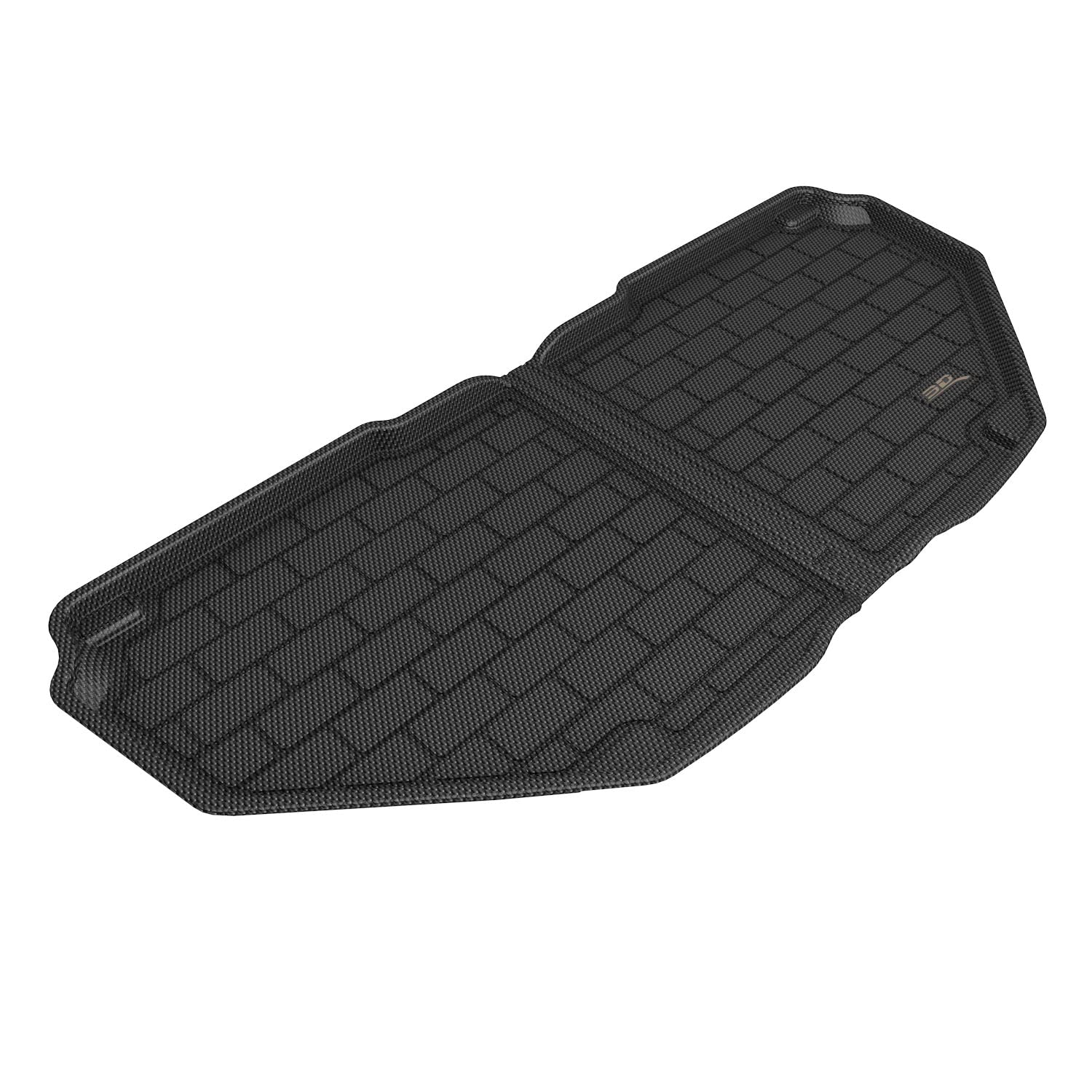 Kagu Cargo Liner 3D MAXpider Custom Fit (Black) Compatible with Rivian R1T / R1S 2022-2024 - Front