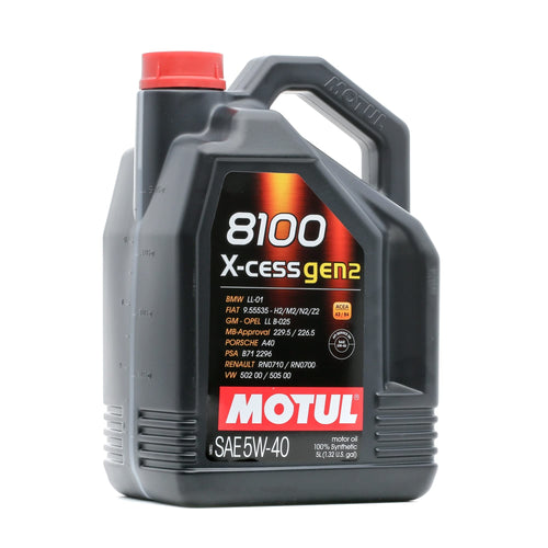 MOTUL 8100 Gen 2 X-Cess SAE 5W40 Full Synthetic Motor Engine Oil 5 Liter Bottle