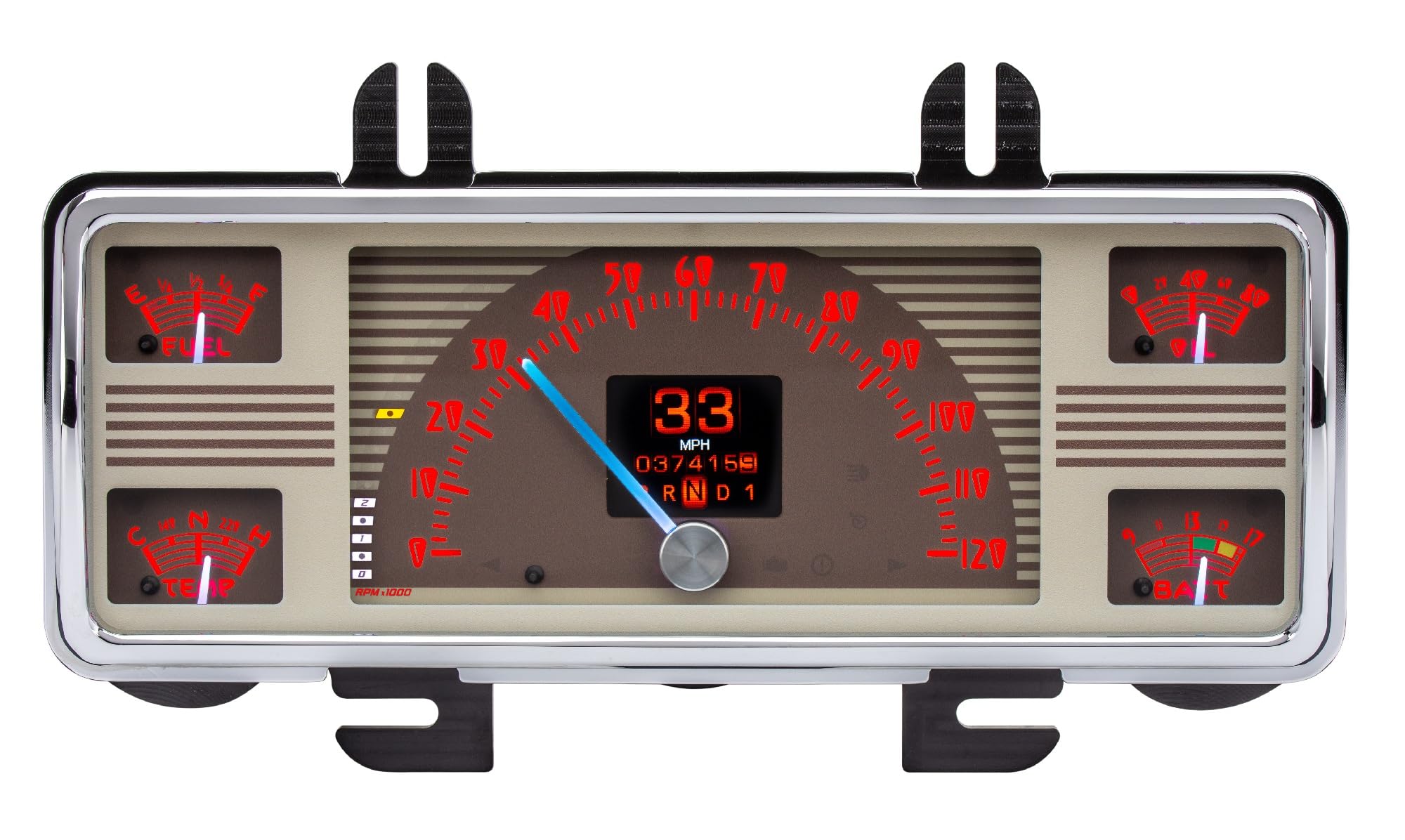 Dakota Digital Retrotech RTX-40F-X Gauge Instrument System Compatible with 1940 Ford Car and 1940-47 Ford Truck