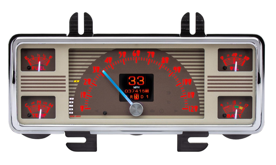 Dakota Digital Retrotech RTX-40F-X Gauge Instrument System Compatible with 1940 Ford Car and 1940-47 Ford Truck