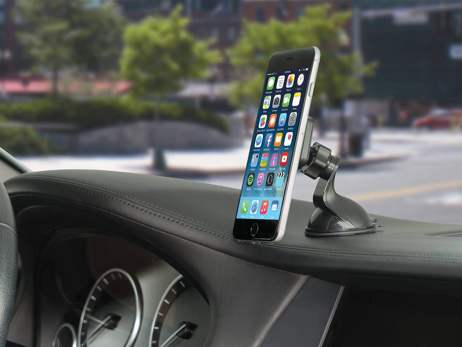 aFe Power Low Profile 77-90003 Magnetic Window/Dash Mount with Interchangeable Trims