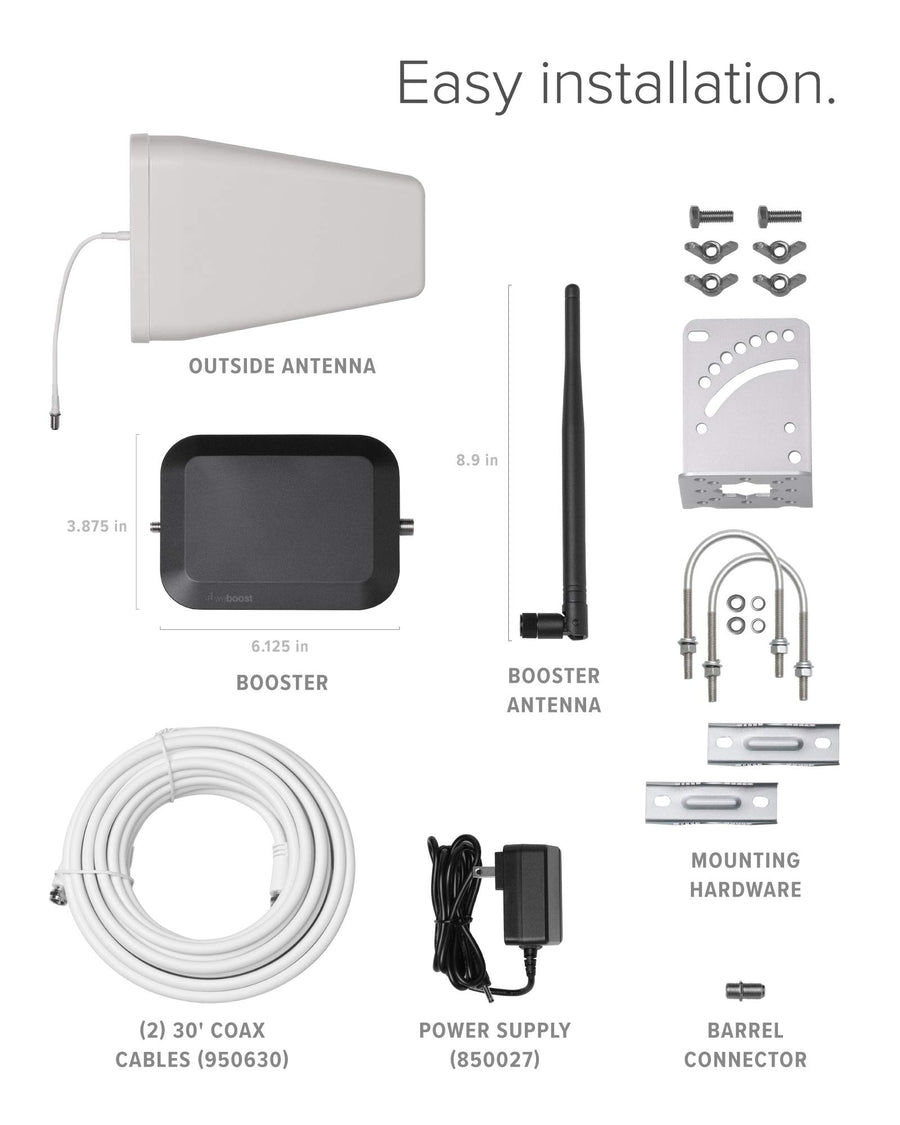 Home Studio weBoost - Cell Phone Signal Booster | Boosts 4G LTE & 5G for all U.S. & Canadian Networks - Verizon, AT&T, T-Mobile & more | Made in the U.S. | FCC Approved (model 470166)