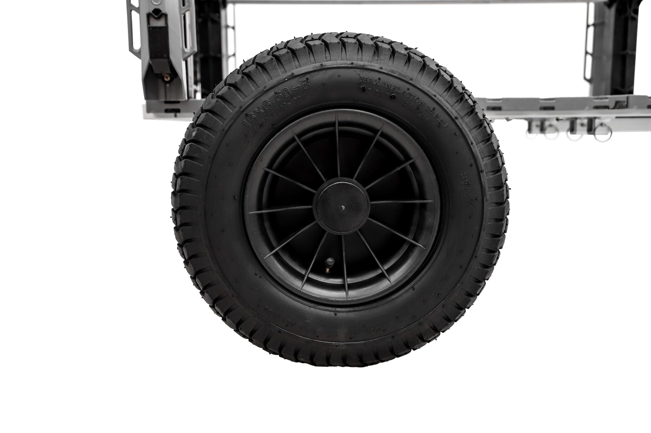 SandRig YakAttack Surf Beach Cart | Heavy-Duty 20” x 36” Gear Hauler with 16” Rubber Tires | Adjustable Design for Fishing, Camping & Beach Trips | High-Capacity, Rust-Resistant Aluminum Frame