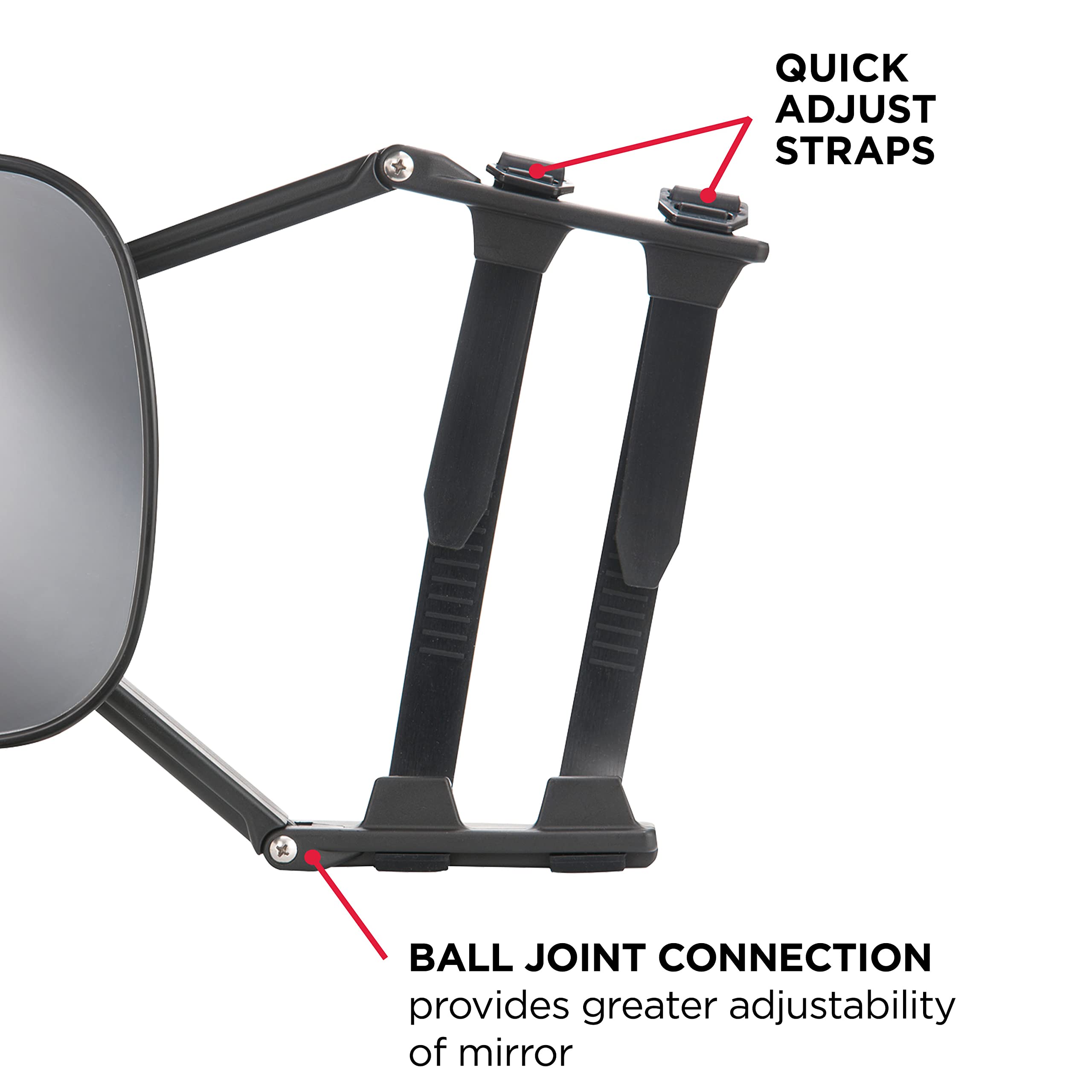 Heavy Duty TOWSMART Clip-on Towing Mirror