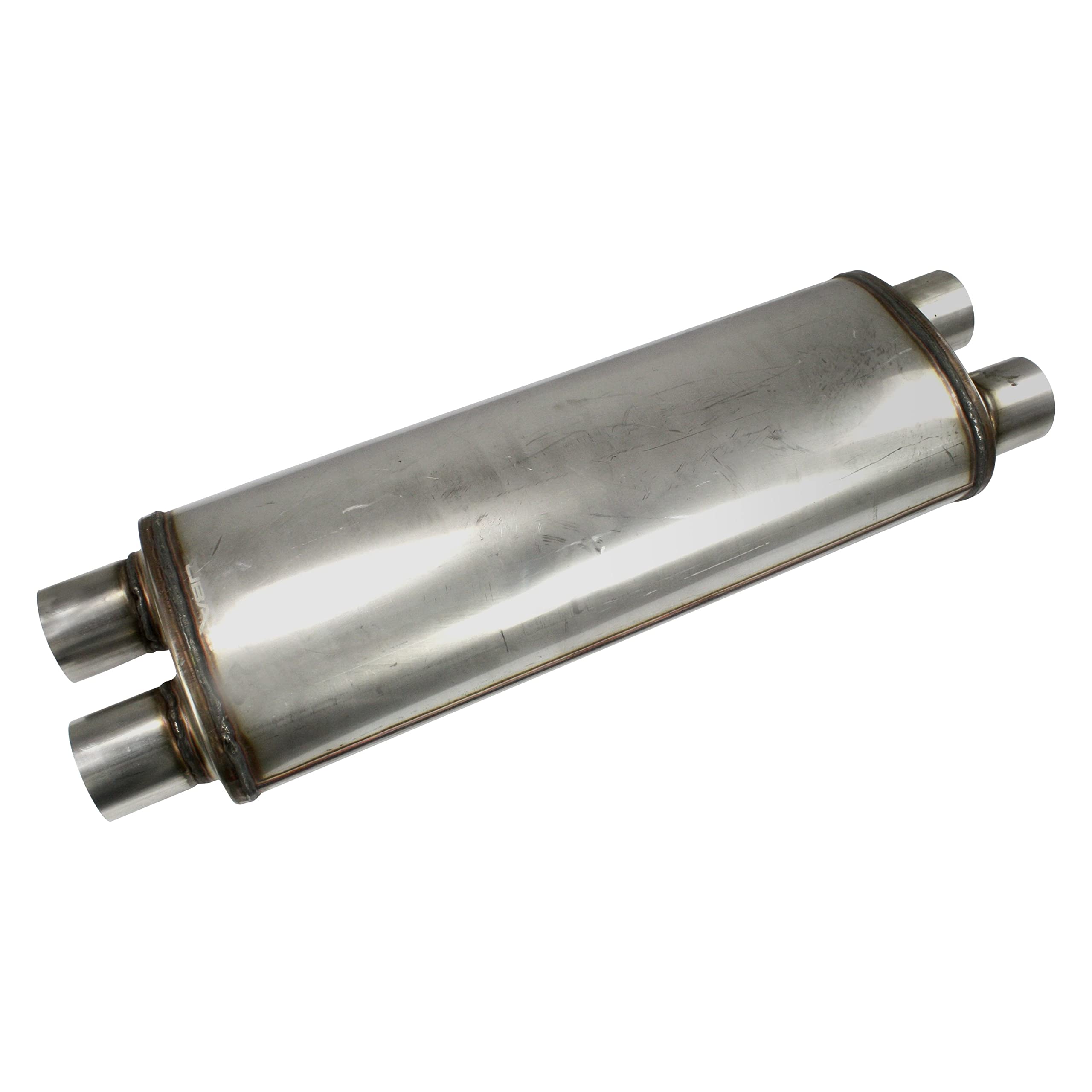 Muffler JBA 40-252200 ('Universal' Chambered 304SS 22'X8'X5' 2.5' Dual In/Dual Out), 1 Pack