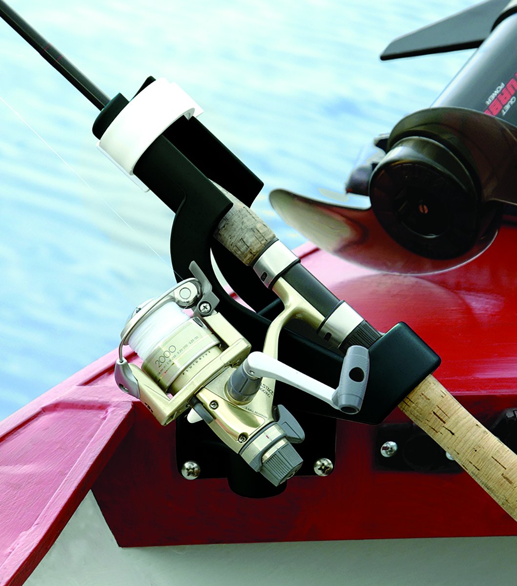 Twin Pack Wise 6039 Rod Tenders with 2 Side Mount Brackets, Black