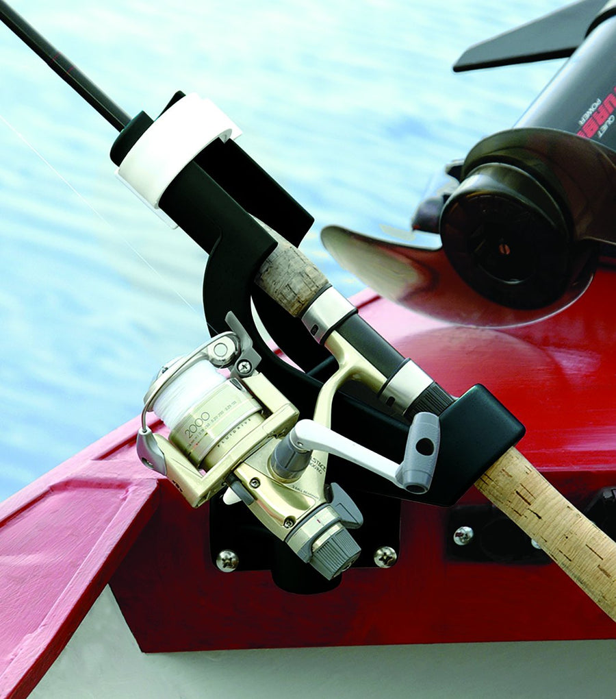 Twin Pack Wise 6039 Rod Tenders with 2 Side Mount Brackets, Black