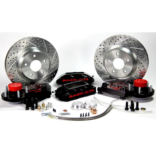 13" Track4 Brake Sys Frt Blk Baer Brakes 69-70 Pont (4301517B)