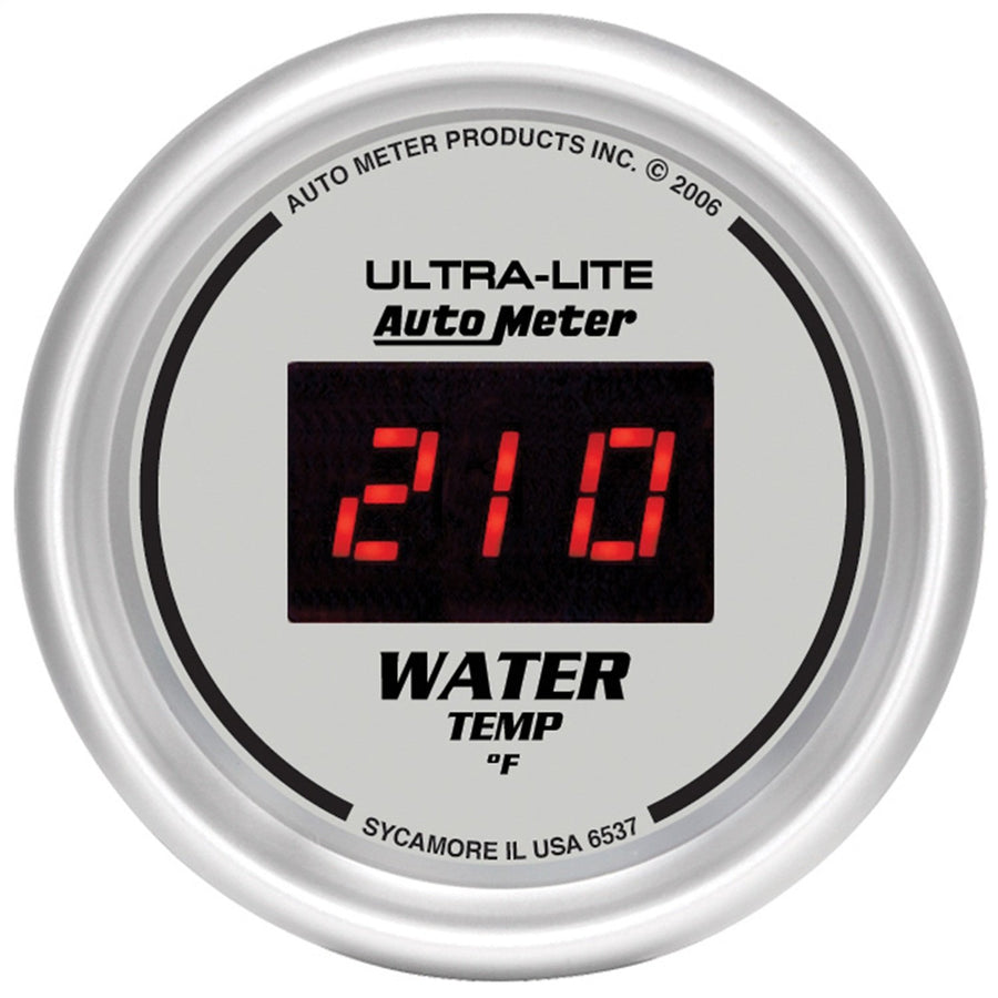 Auto Meter Ultra-Lite 6537 Digital 2-1/16" 0-300 Degree F Water Temperature Gauge