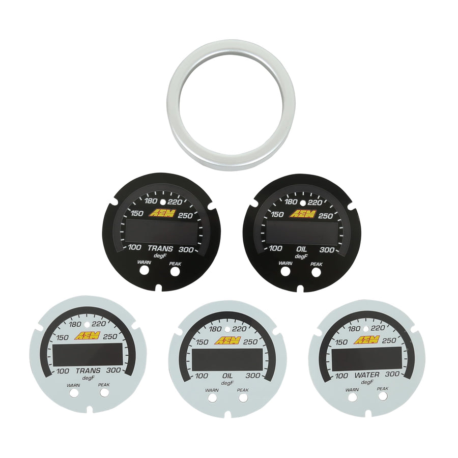 X-Series AEM 30-0302-ACC Temperature Gauge, White