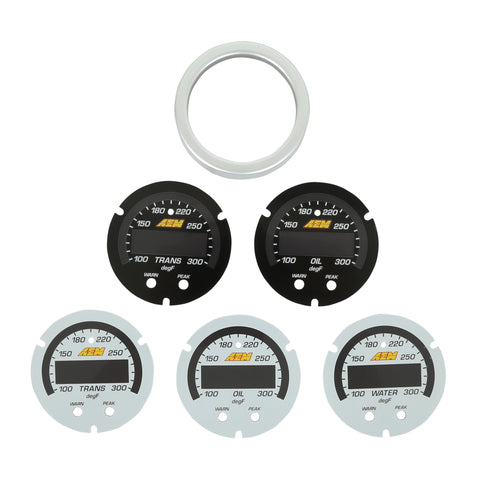 X-Series AEM 30-0302-ACC Temperature Gauge, White