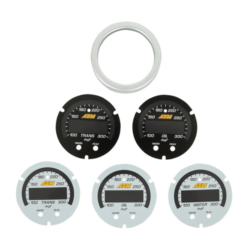 X-Series AEM 30-0302-ACC Temperature Gauge, White