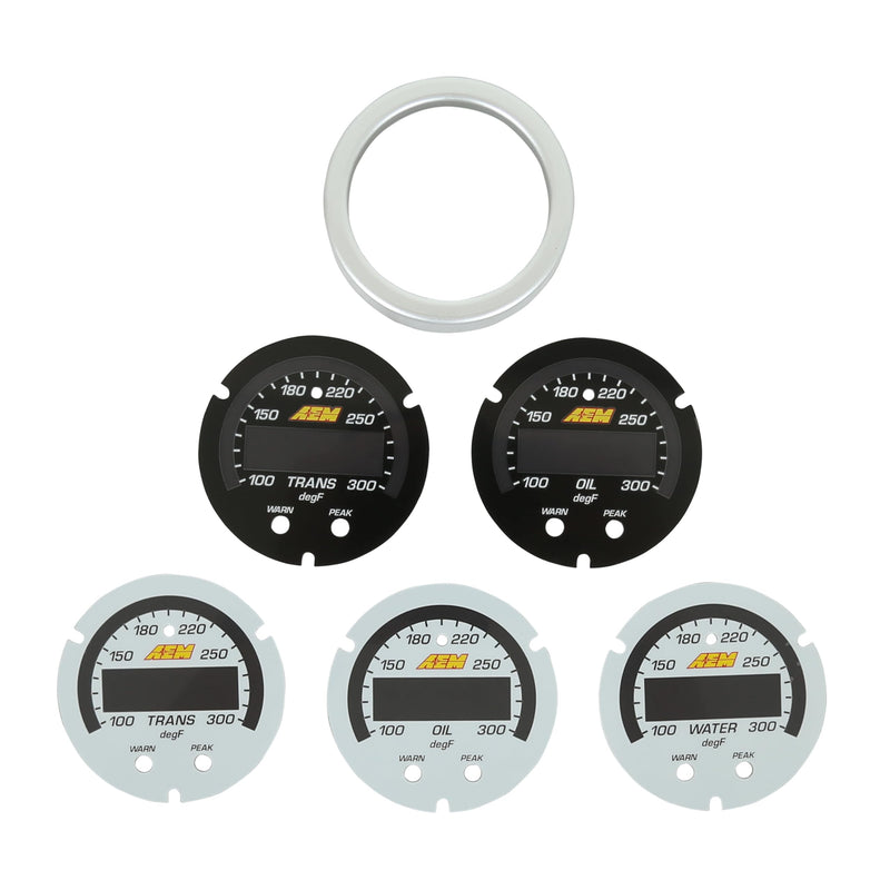 X-Series AEM 30-0302-ACC Temperature Gauge, White