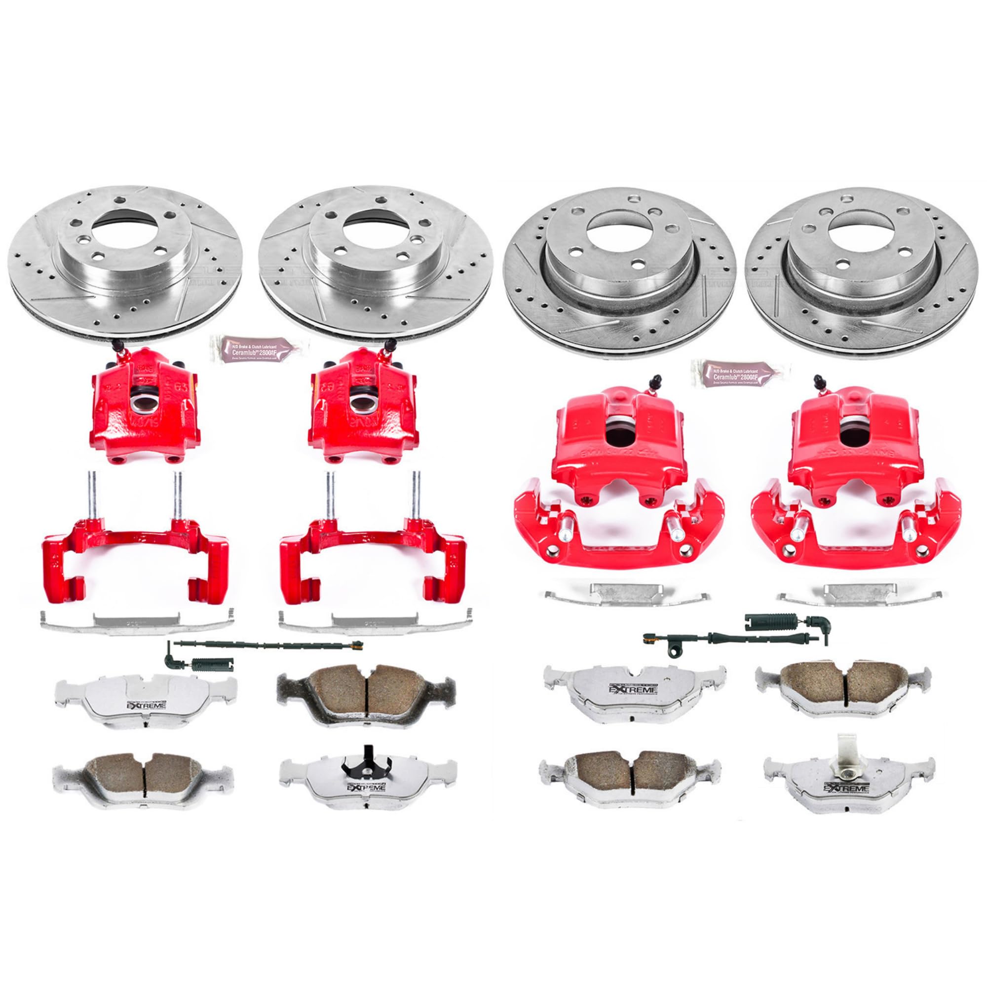 Power Stop Z26 KC2867-26 Front & Rear Brake Kit For BMW 323Ci 2000, BMW 323i 1999-2000 [Model Specific]