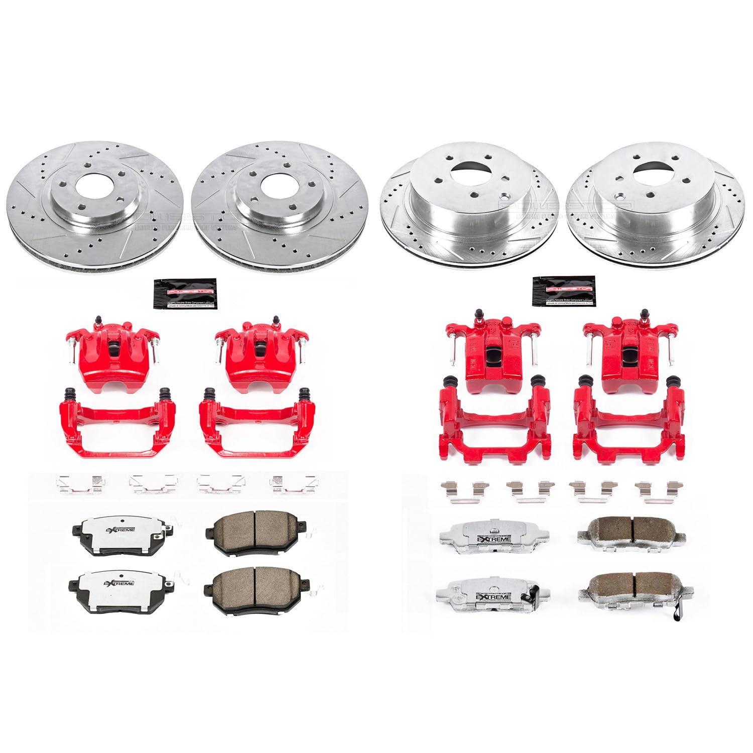 Power Stop Z26 KC2767B-26 Front & Rear Brake Kit Nissan For Nissan Murano 2009-2011 [Model Specific]