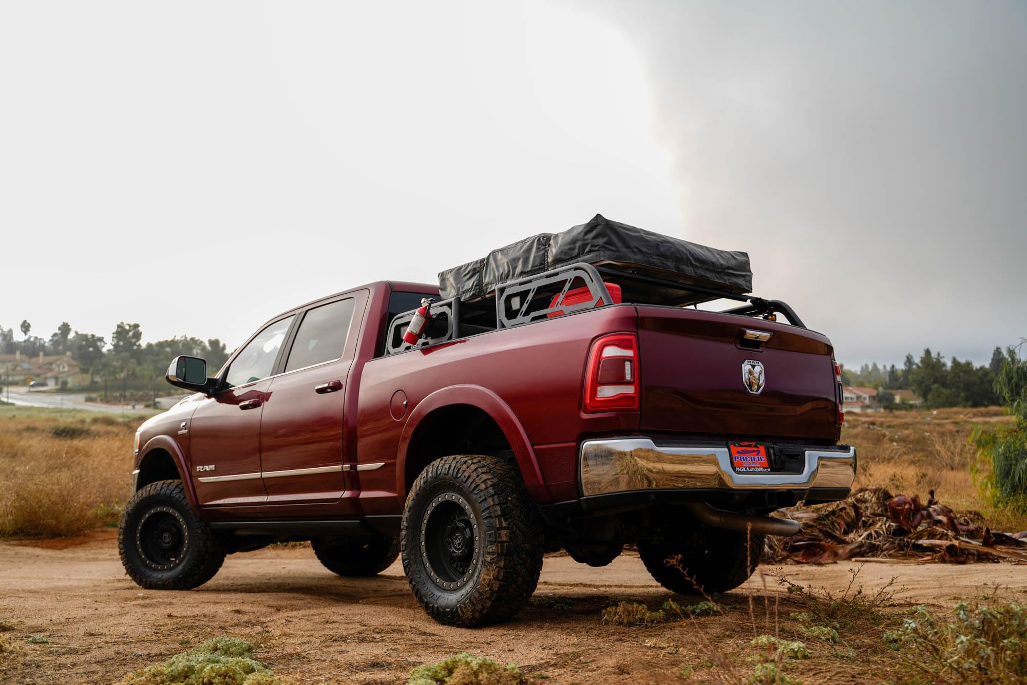 Universal Truck Bed Rack MTO Series for Full-Size Trucks | 10” Height to Keep a Low Wind Profile for Roof Top Tents | Works with or Without Factory Bed Side Rail Mounts | DV8 Offroad