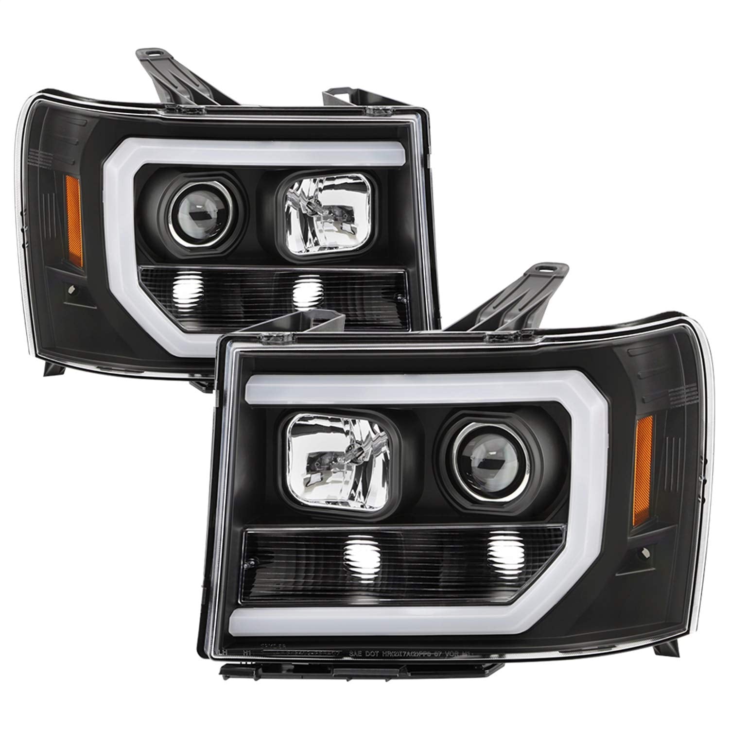 Projector Headlight Spyder - (PRO-YD-GS07V2-LBDRL-BKV2)