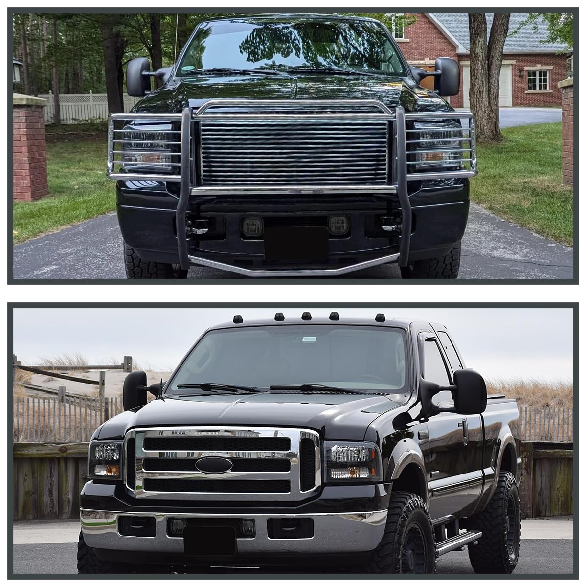 Smoke Driving Fog Lights + Bulbs SPEC-D TUNING Compatible with 2005-2007 Ford F250 F350 F450 F550 Super Duty, 2005 Excursion, L+R Pair Assembly