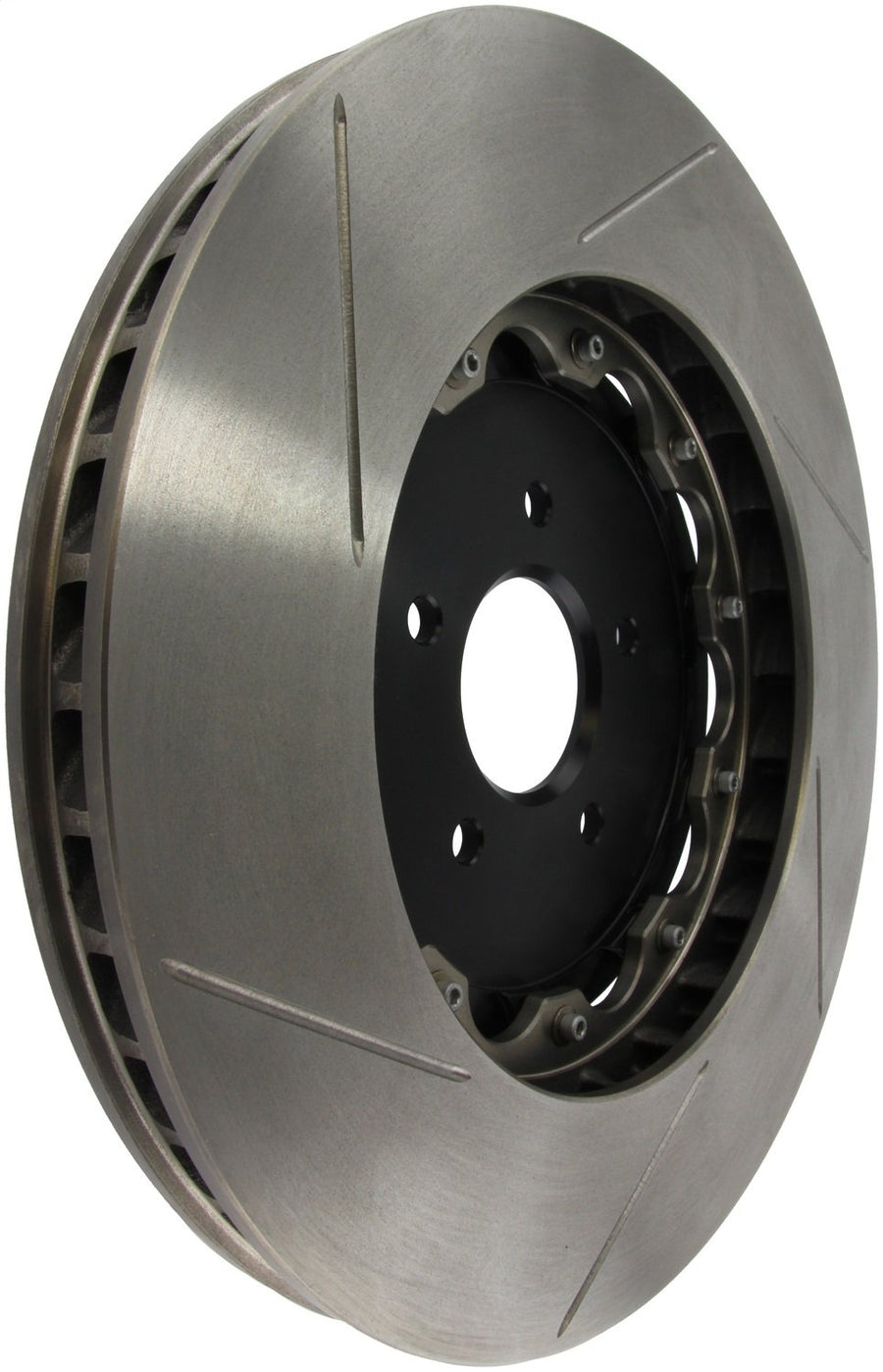 Aero-Rotor StopTech and Hat (Left, Slotted Zinc Coated), 2 Piece, 1 Pack