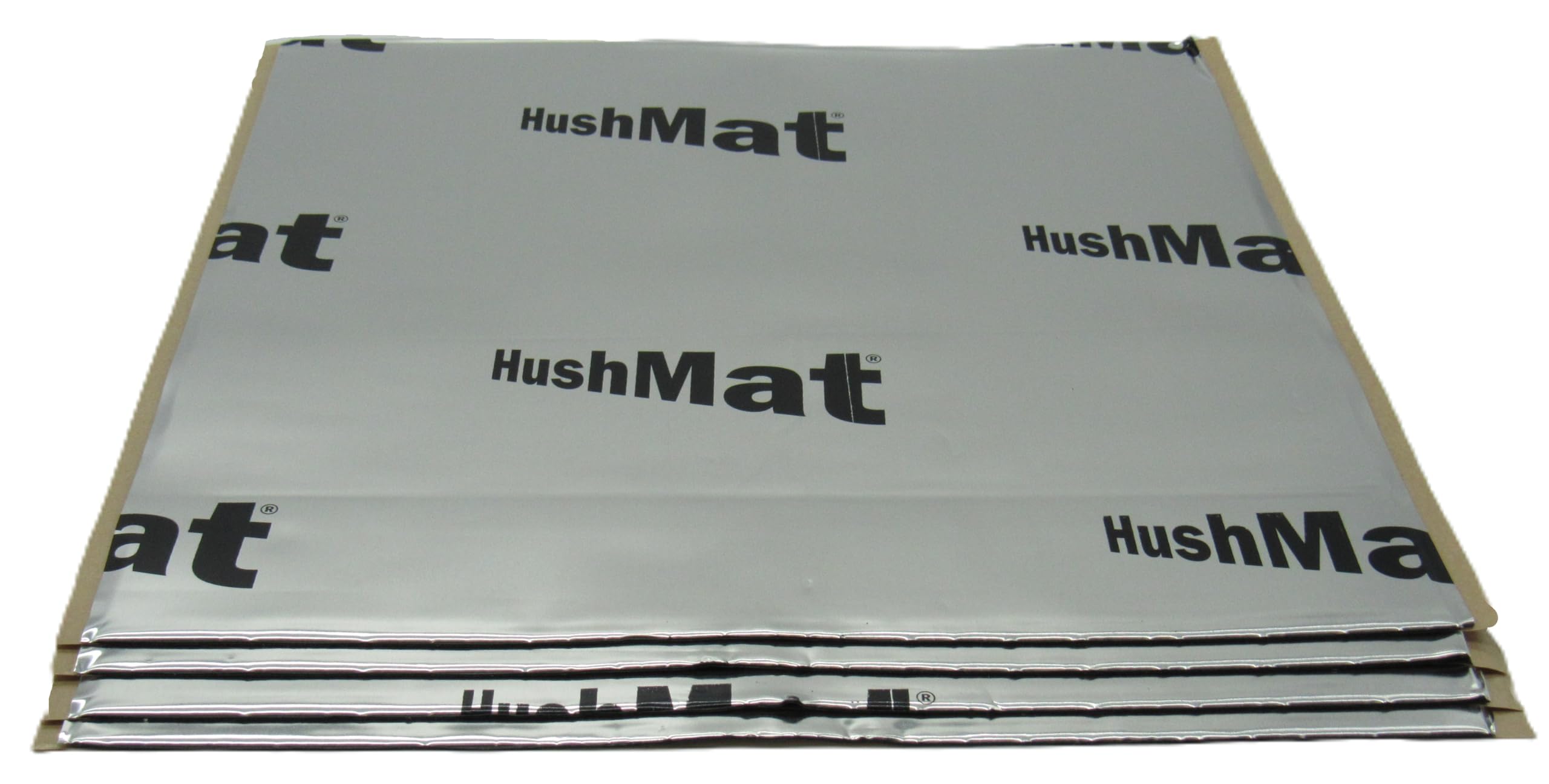Multi Use Kit HushMat 10151 - 4 Sheets of 12" x 11" Silver Ultra Sound Deadening & Thermal Insualtion - 3.7 Sq. Ft.