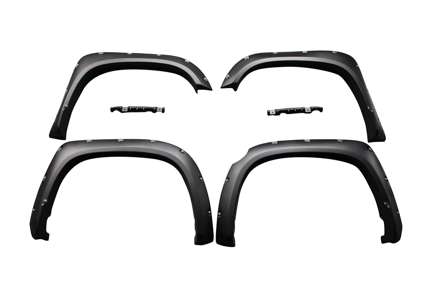 Fender Flares Black Horse Riveted Style Compatible with 2014-2021 Toyota Tundra-FF-TOTUL-SM-PKT