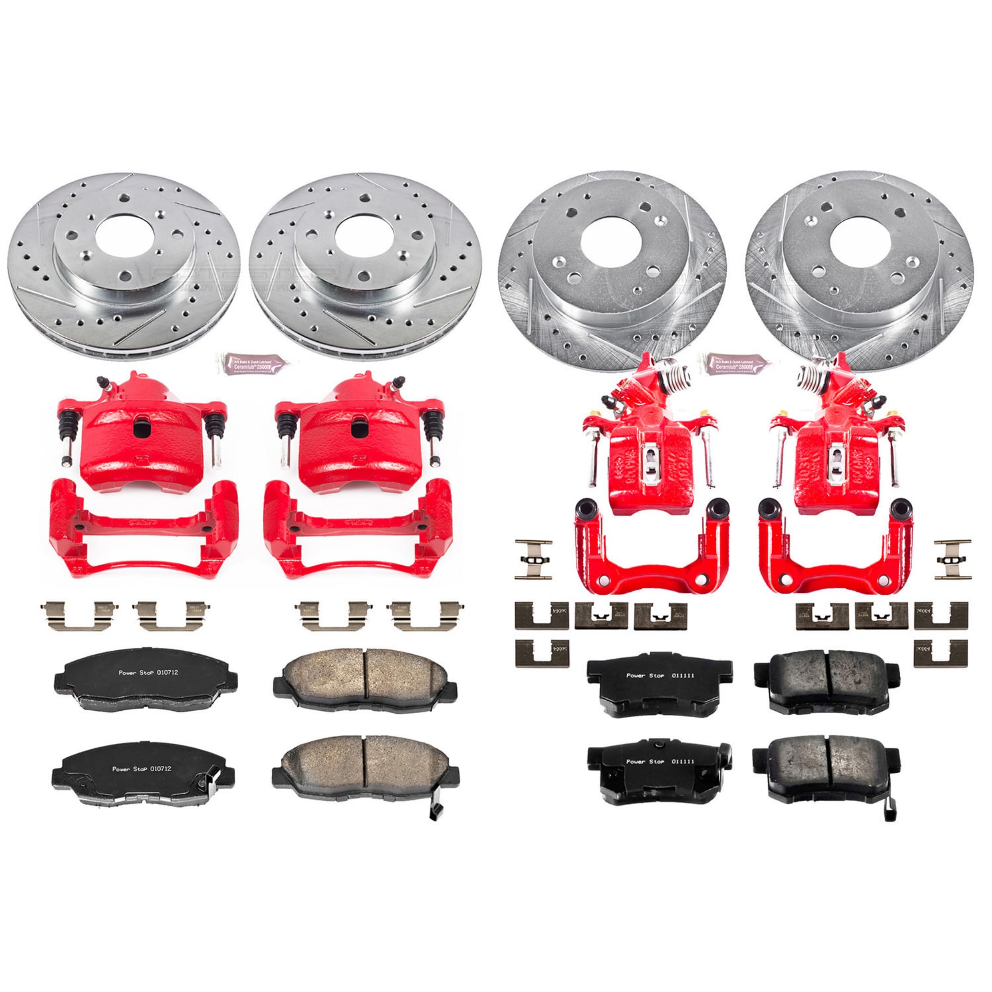 Power Stop Z23 Evolution Sport Brake Kit with Calipers For Accord Honda 1998-2002 [Vehicle Specific]