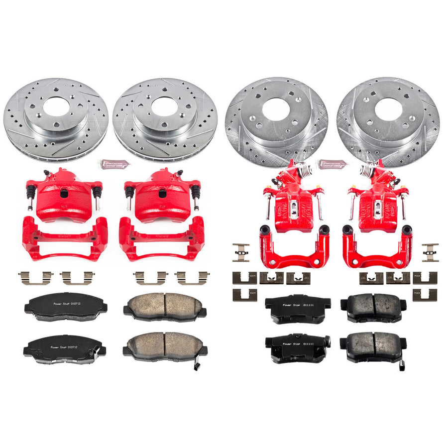 Power Stop Z23 Evolution Sport Brake Kit with Calipers For Accord Honda 1998-2002 [Vehicle Specific]