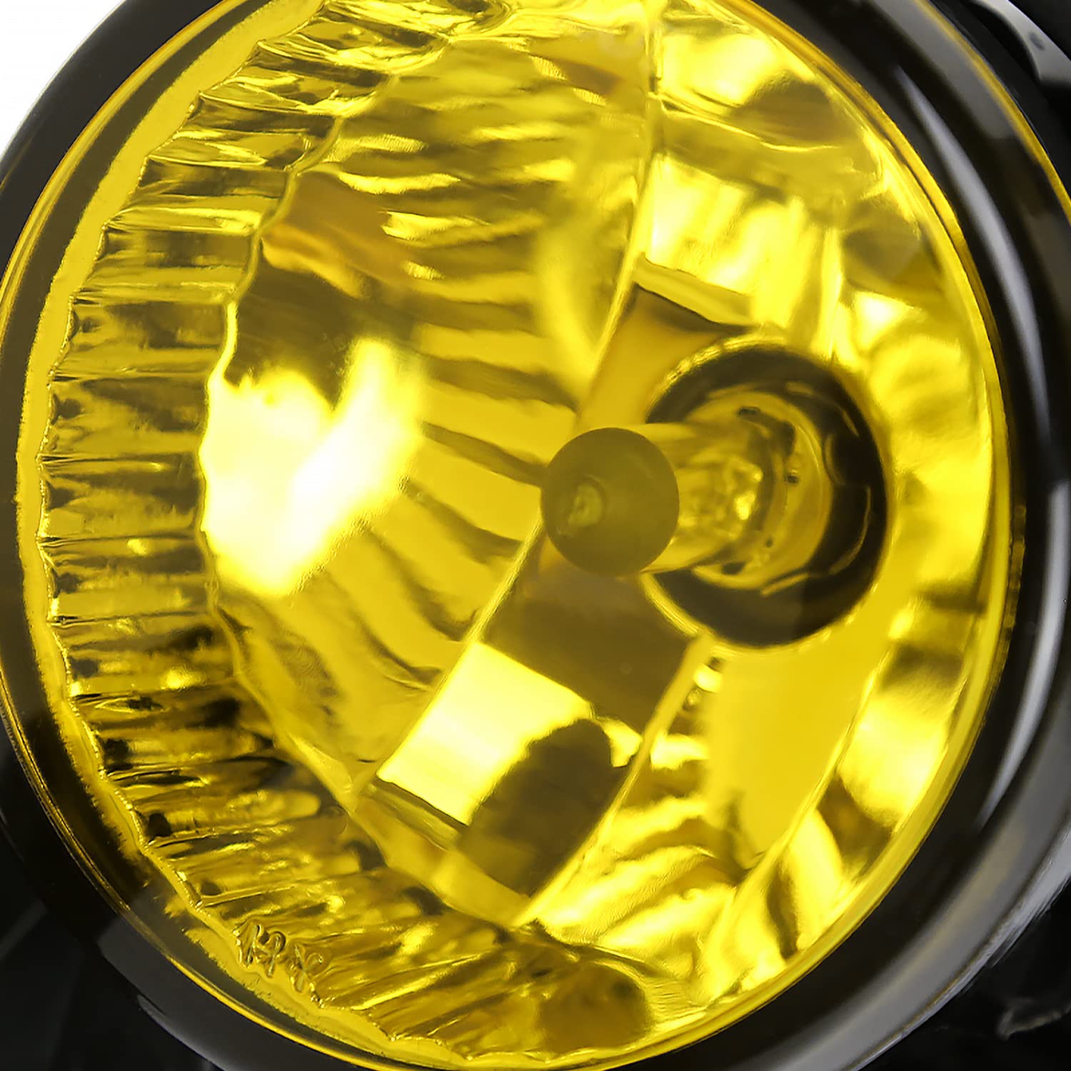 Yellow Fog Lights + Switch SPEC-D TUNING Compatible with 2008-2011 Subaru Impreza WRX, L+R Pair Assembly