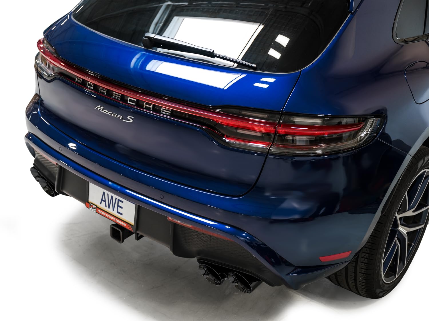 AWE Catback Touring Edition Exhaust for '22+ Porsche Macan 2.9TT - Diamond Black Tips (3015-43952)
