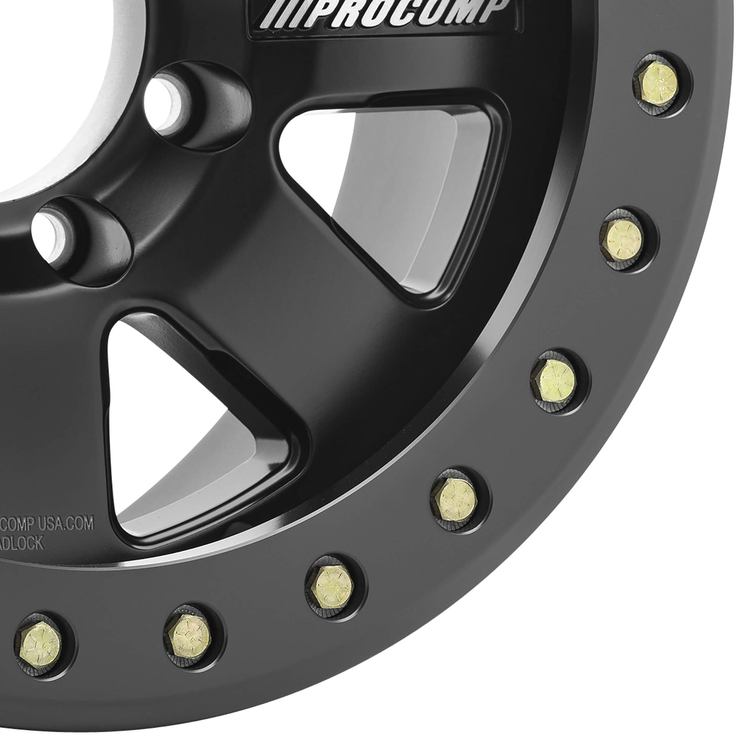 Satin Black PRO COMP Series 75 Beadlock Race Wheel (17x9 / 8x6.5 / -6mm)