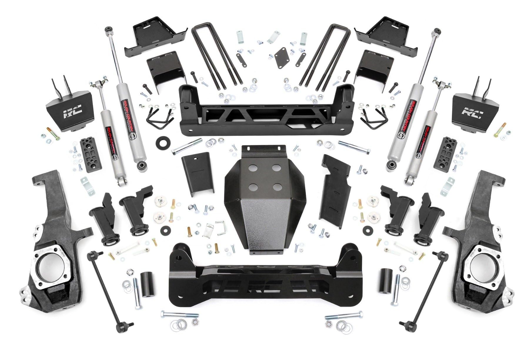 7" Rough Country Suspension Lift Kit for 2020-2024 Chevy/GMC 2500HD 4WD - 11730