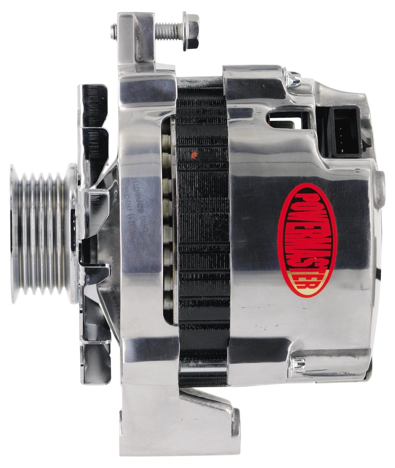 Alt GM CS130 Powermaster Polish 140A 6 grv Pulley Str MTG 6.61" 1-Wire or OE Hookup
